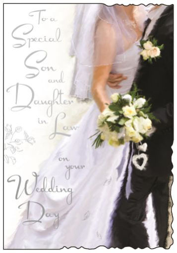 Picture of SON & DAUGHTER IN LAW WEDDING CARD